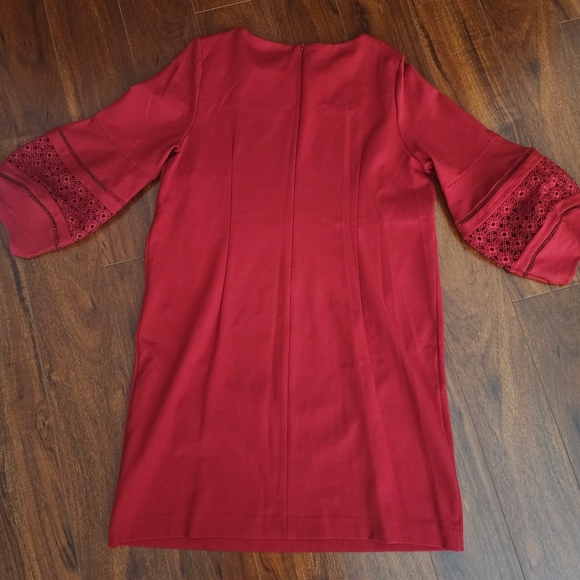 Chico's Red Balloon Sleeve Dress - Picture 3 of 4